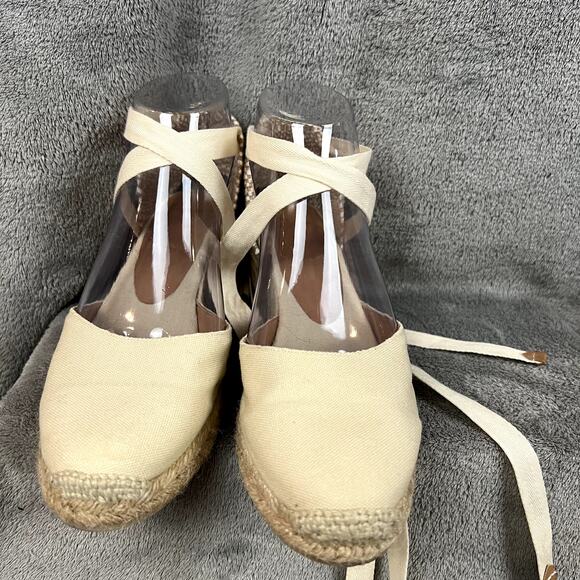 Castaner Carina Wedge Heel Sandals Womens 7 Sand Rope Sole Resort Vacation - Picture 3 of 16